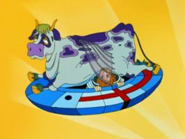 Кто говорил  что коровы не летают?