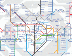 я вижу на схеме лондонского метро бутылку