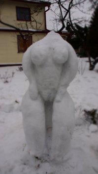 18 инсталляций из снега, сделанные природой