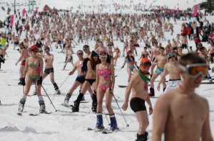 Шерегеш, бикини спуск 2014