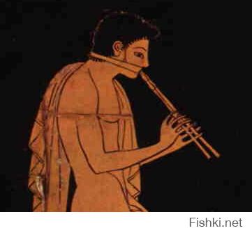 Смех-смехом, а в Древней Греции авлеты (музыканты, игравшие на авлосе - двойной флейте)повязывали на лицо специальную кожаную повязку - форбею, которая, скорее всего, облегчала процесс вдувания звука и частично снимала напряжение с лицевых мышц при длительной игре (а также, подозреваю, сгладить эффект от раздувающегося е*альника )