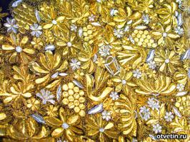 Городецкая золотная вышивка