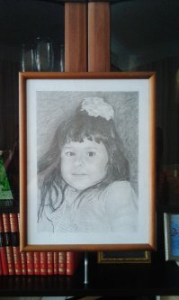 Внучка , сам рисовал