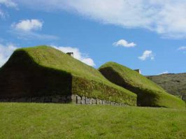 В Землянке что ли живёшь?
Или вот в такой хижине.