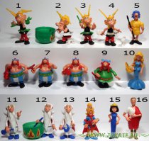 А я любил всегда разборные игрушки. Первый мой киндер был из серии про Астерикса и Обеликса (№9 на фото). У него даже нос вынимался! Минусом таких игрушек было то, что все постоянно отваливалось и терялось.