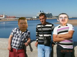 Знаменитости на улицах в шуточных фотографиях Джоэла Стронга (20 фото)