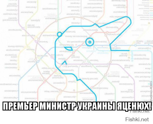 Силуэты животных на схеме московского метро