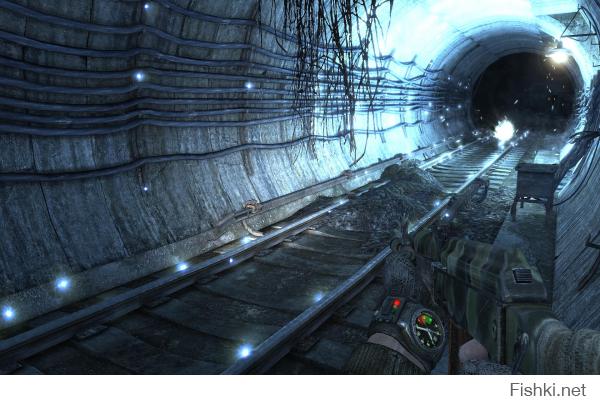 Игра Метро 2033. Крутые туннели с аномалиями.