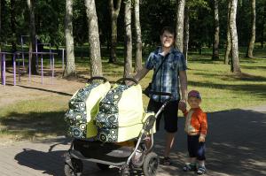 А вот и мои три сына!