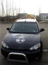 :) Я ничего не хочу сказать, но 75% тут не аэро - а винилография. Т.е. рисунок подготавливается в фотошопе, потом печатается на пленке и уже наносится на авто.  Это просто одно из направлений нашей деятельности, ну вкратце как-то вот так.