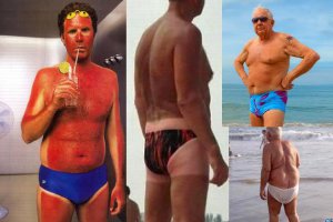 ну если у нее волосатые ноги, куринная жопка, пивной животяра, обгоревшие на солнце ляшки, а труселя свои он натянула до подбородка то да в исламский купальник ее, а лучше в мешок. А милых то дам можно и в верёвочках оставить