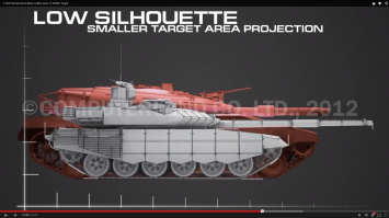 Конечно бред если пытаться сравнить размеры по фотографии "на глаз" а не сравнить боковые проекции меркавы и т90.