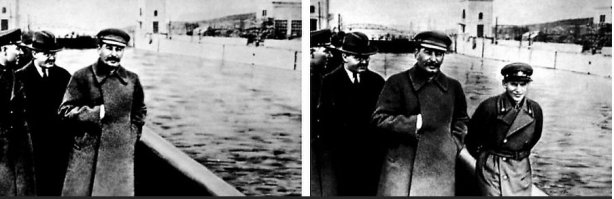 Некий комиссар, попавший в немилость к отцу народов испарился. Как из жизни, так и с фотографии. Снимок 1930 г.