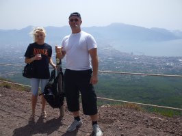 На верхушке Везувия