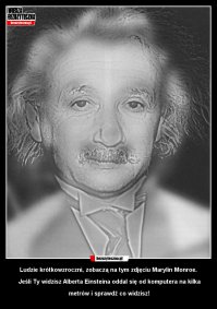 Тяжело быть Мадонной - В близи никто не узнаёт! Тяжёло быть Эйнштейном, из далека никто не узнаёт! ( посмотри на фото в близи и из дали)