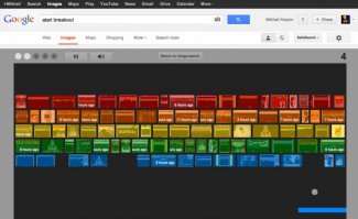 игра олд скул Atari Breakout - надо ввести фразу в поиск в гугл, а затем перейти в раздел "картинки" и начнется игра