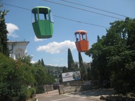 Skiway Cloudliners - автобусы, летящие над головой