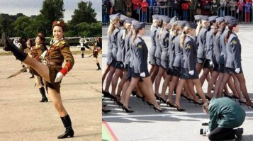 Ну точно не в пример нашему военному бабью...