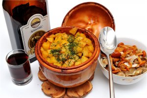 картофан с грибами - пестня