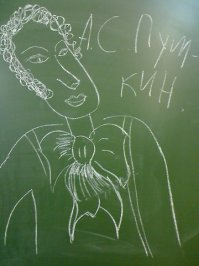 Рисунки на доске