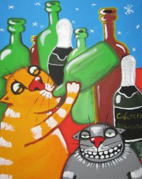 16 котов, понимающих, что значит похмелье