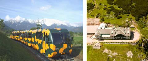 австрия, поезд саламандра, красивый горный маршрут