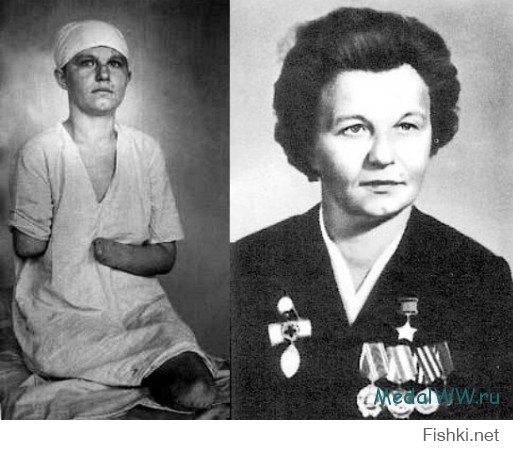 Спасибо за пост. Стала читать о женщинах на войне и наткнулась на человека удивительной биографии. Зинаида Туснолобова. Вынесла с поля боя 128 человек.  Была тяжело ранена, обморожена, сутки пролежала среди трупов. Попыталась притвориться мёртвой, но один из немецких солдат заметил её и ударами приклада попытался добить санитарку. Она выжила, но в госпитале вынуждены были ампутировать руки и ноги. 23 года девочке было. После войны вышла замуж, родила и воспитала двоих детей. Работала диктором на радио в Полоцке (Белоруссия). Такие вот люди были. А сколько таких героев мы не знаем...