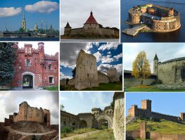 Ну и я крепости с замками добавлю: Петропавловская, крепость Орешек, Кронштадт, Брестская крепость, Изборская, Псковская, Баязет, Керченская, крепость в Судаке. Фильмы перечислять рука устанет))