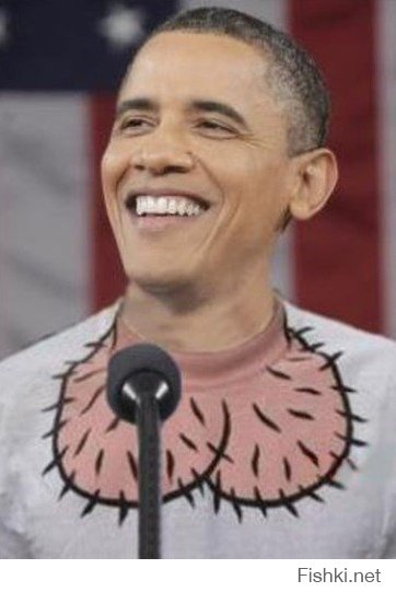 Обама в любимой футболке.