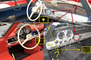 Стесняюсь спросить два вопроса про внимание к деталям.
1. Какой фигни не хватает на приборной панели?
2. Где вы нашли такую колхозную рукоятку на рычаг переключения передач?
Спасибо.