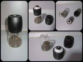 Кому лень рукожопить, вот есть неплохое решение за 200 р. "Игэрдиг" с керамическим мельничным механизмом, плюс регулятор помола с широким диапазоном.
Служит третий год исправно, мелю морскую крупную соль :)