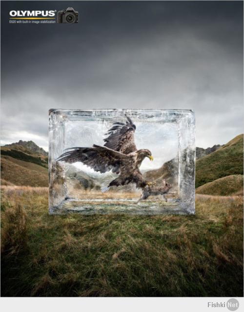 нашел:)
это реклама фотоаппарата Olympus E-620
Вот оригинал постера и еще парочка из той же серии: