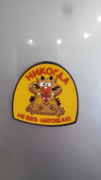 ИМХО, на холодильник лучше вешать вот такие магниты:)