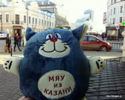 Вот памятник Казанскому коту.