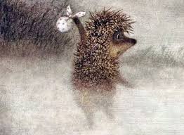 Самое лучшее про ежиков-это Никитины. Хорош ежик в тумане и на облаках.